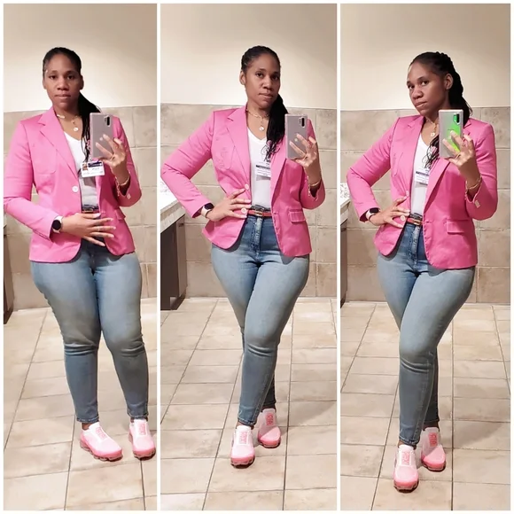 Ralph Lauren Pink Blazer Suit Jacket Classic Design - Picture 6 of 7